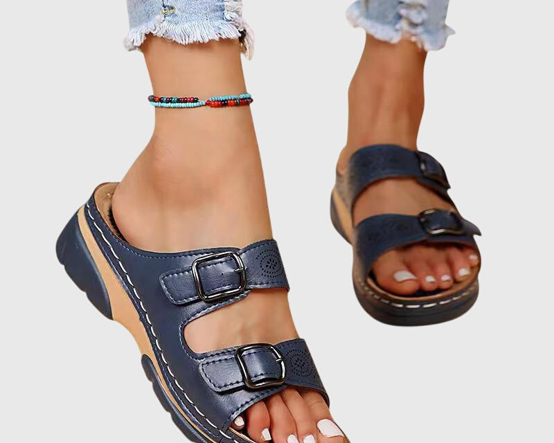 Diora™ | Ortopedické kožené sandály