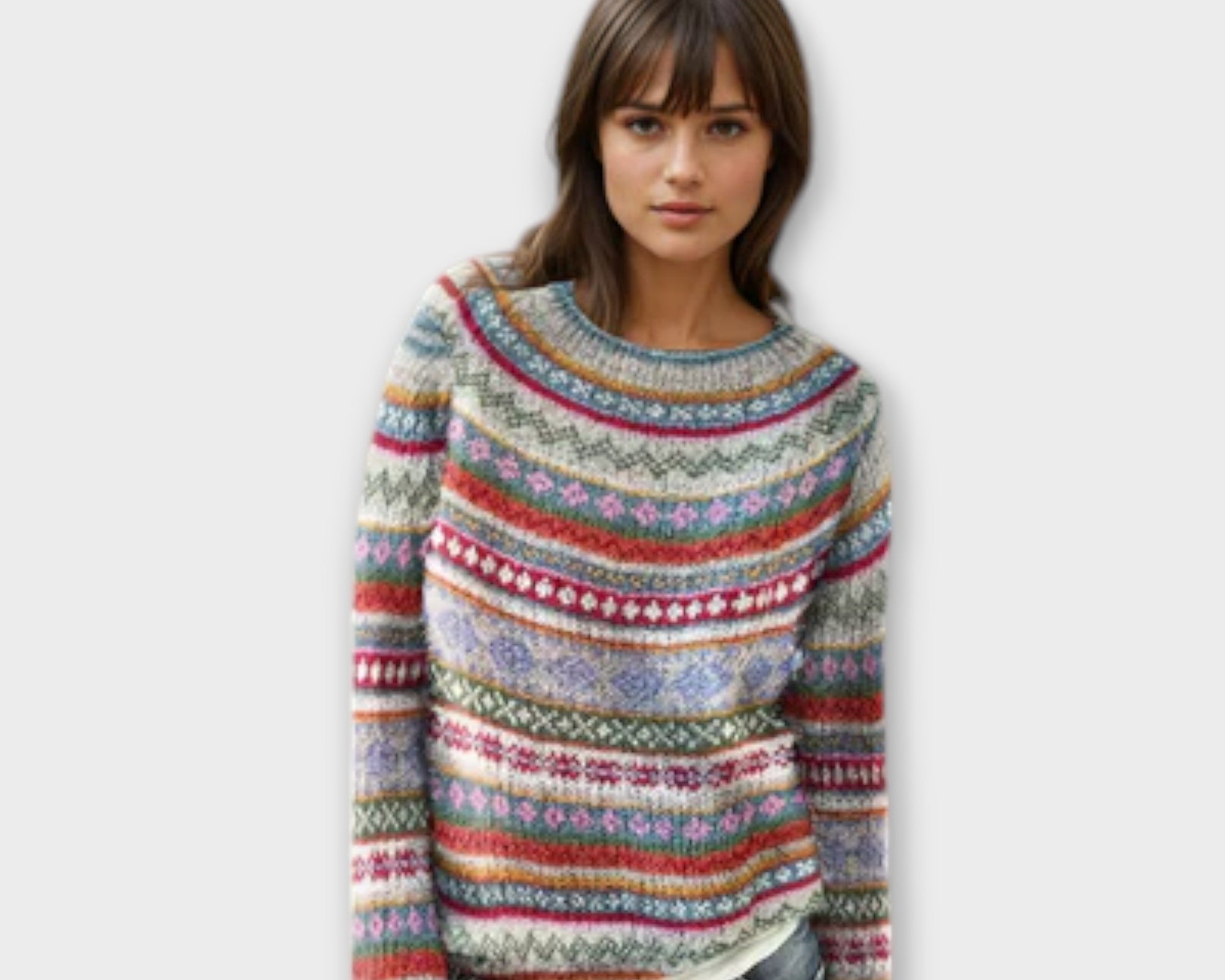 Manonin - Casual and soft striped sweater