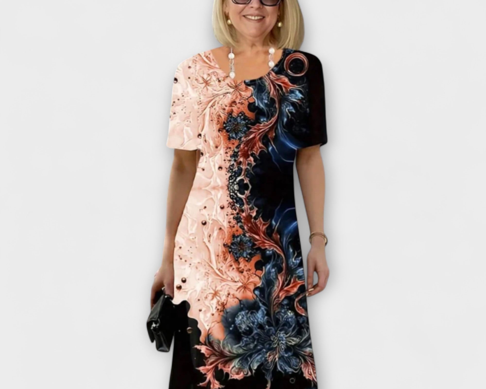 Barbara - Summer Dress with Floral Pattern