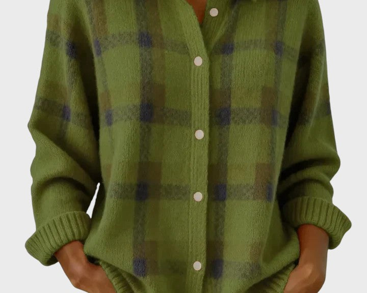 Natalie | Retro Jumper with Contrast Squares