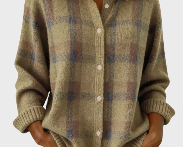 Natalie | Retro Jumper with Contrast Squares