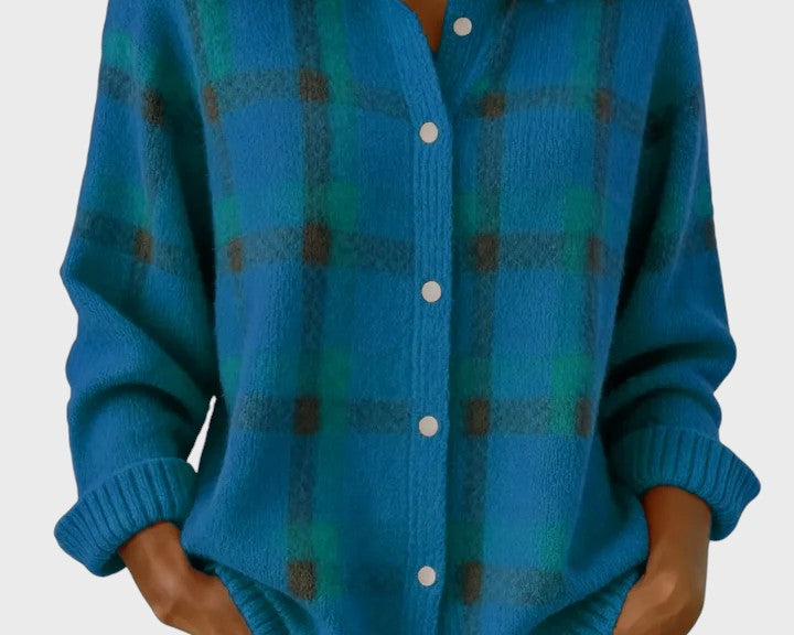 Natalie | Retro Jumper with Contrast Squares