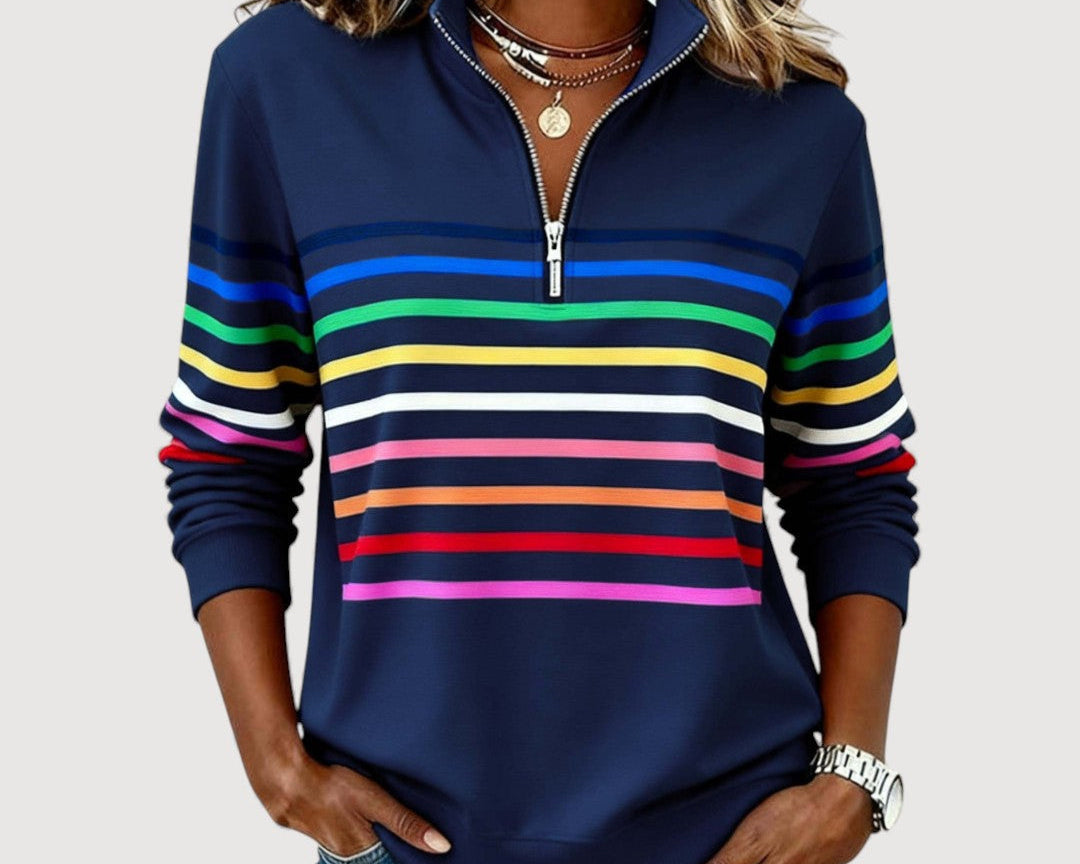 Larysa | loose-fit top with zipper