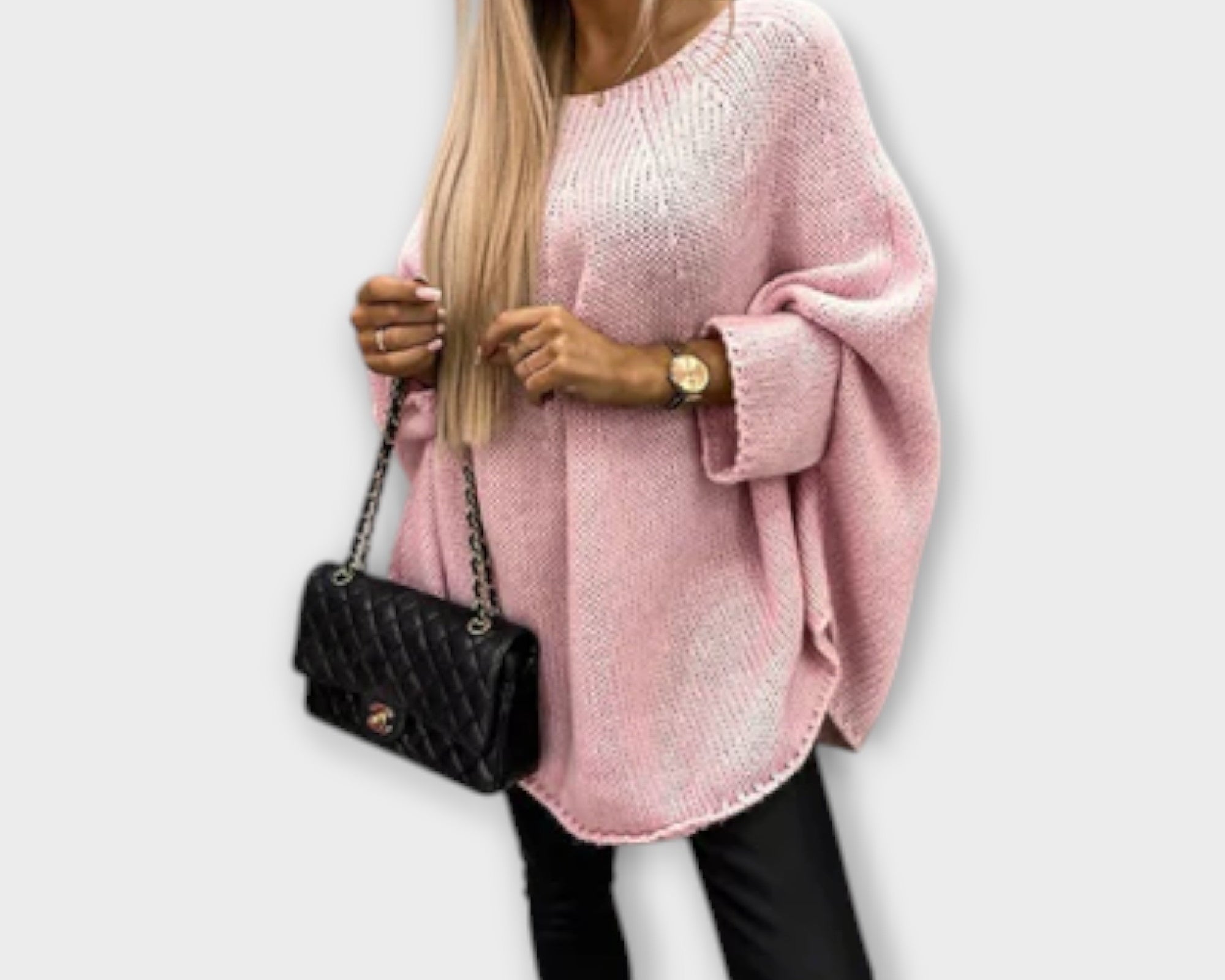 Isabelle - Stylový dámský svetr s kulatým výstřihem