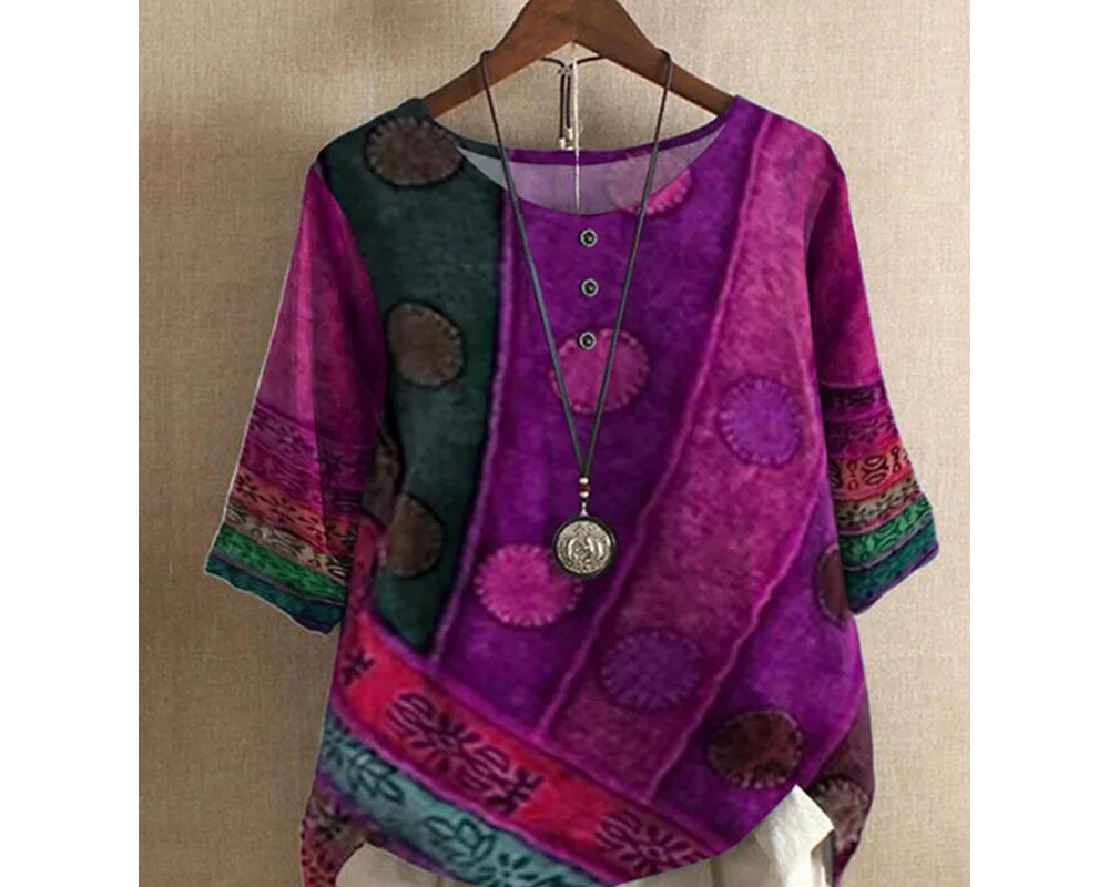 Valerie - Barevný boho-top