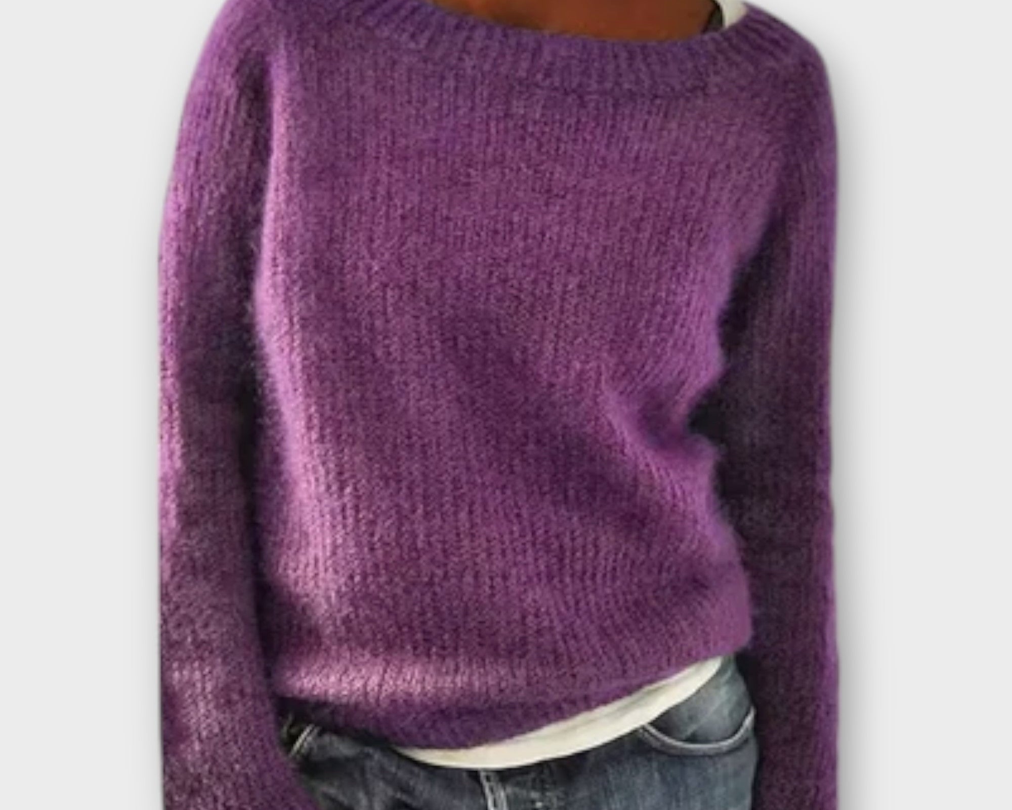 Regine – plain knit sweater