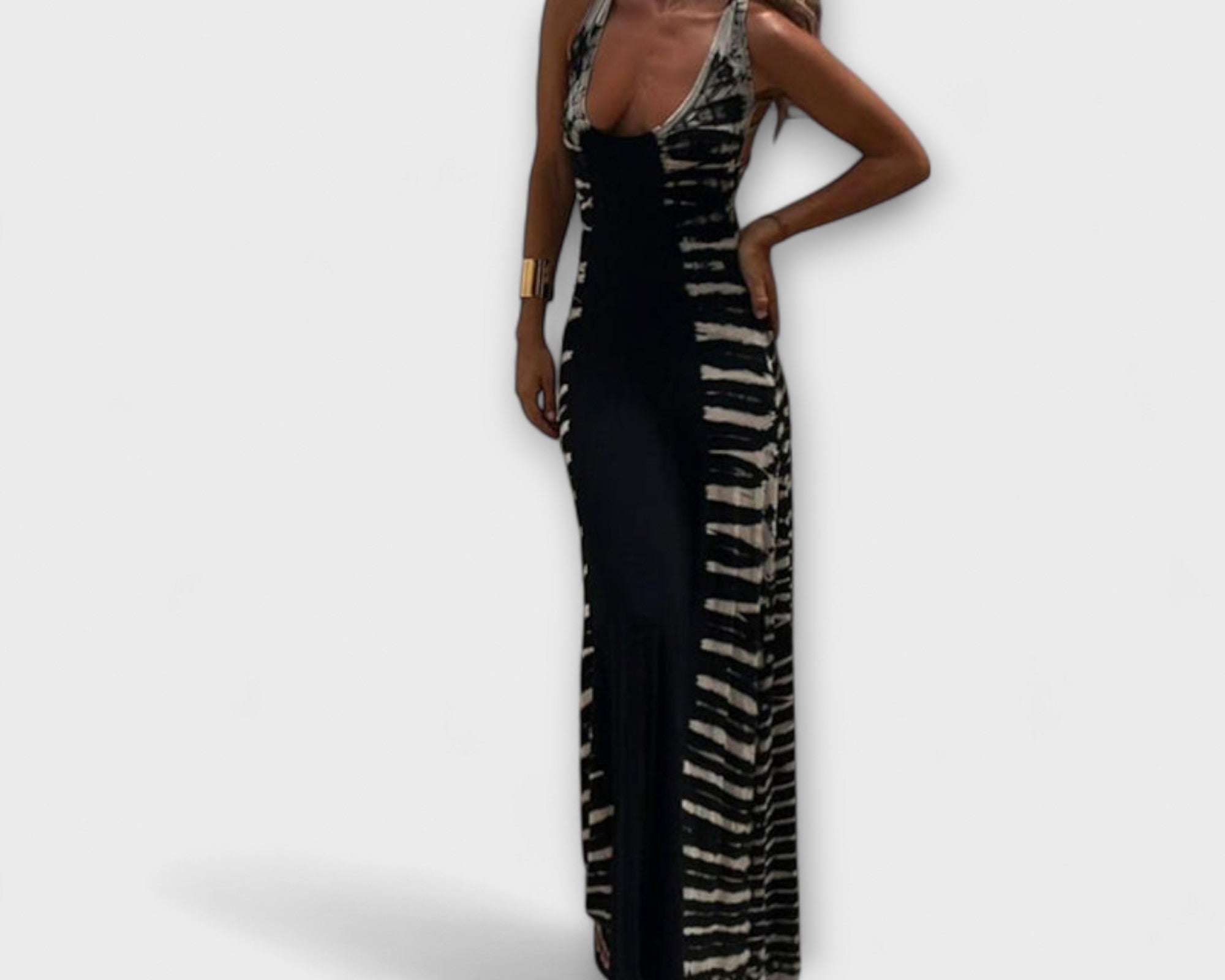Livia - Maxi dress with starry sky and batik