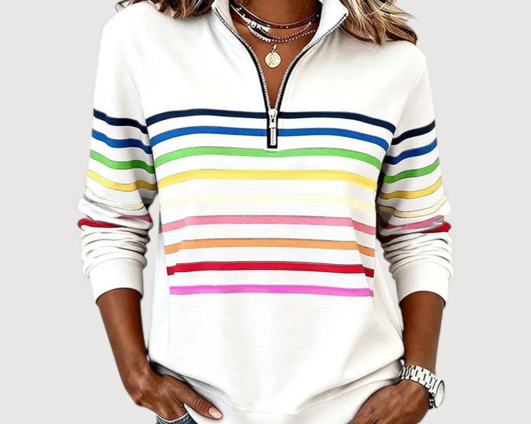 Larysa | loose-fit top with zipper