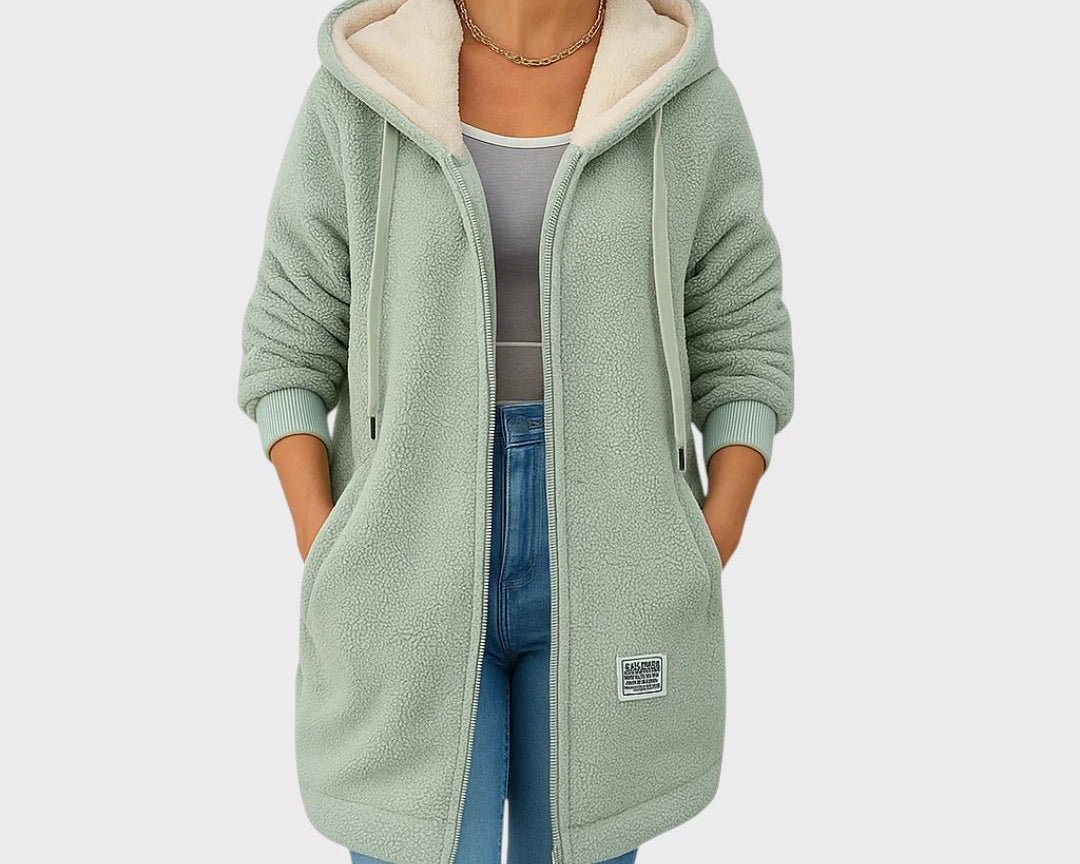 Lisa | Long plush hoodie