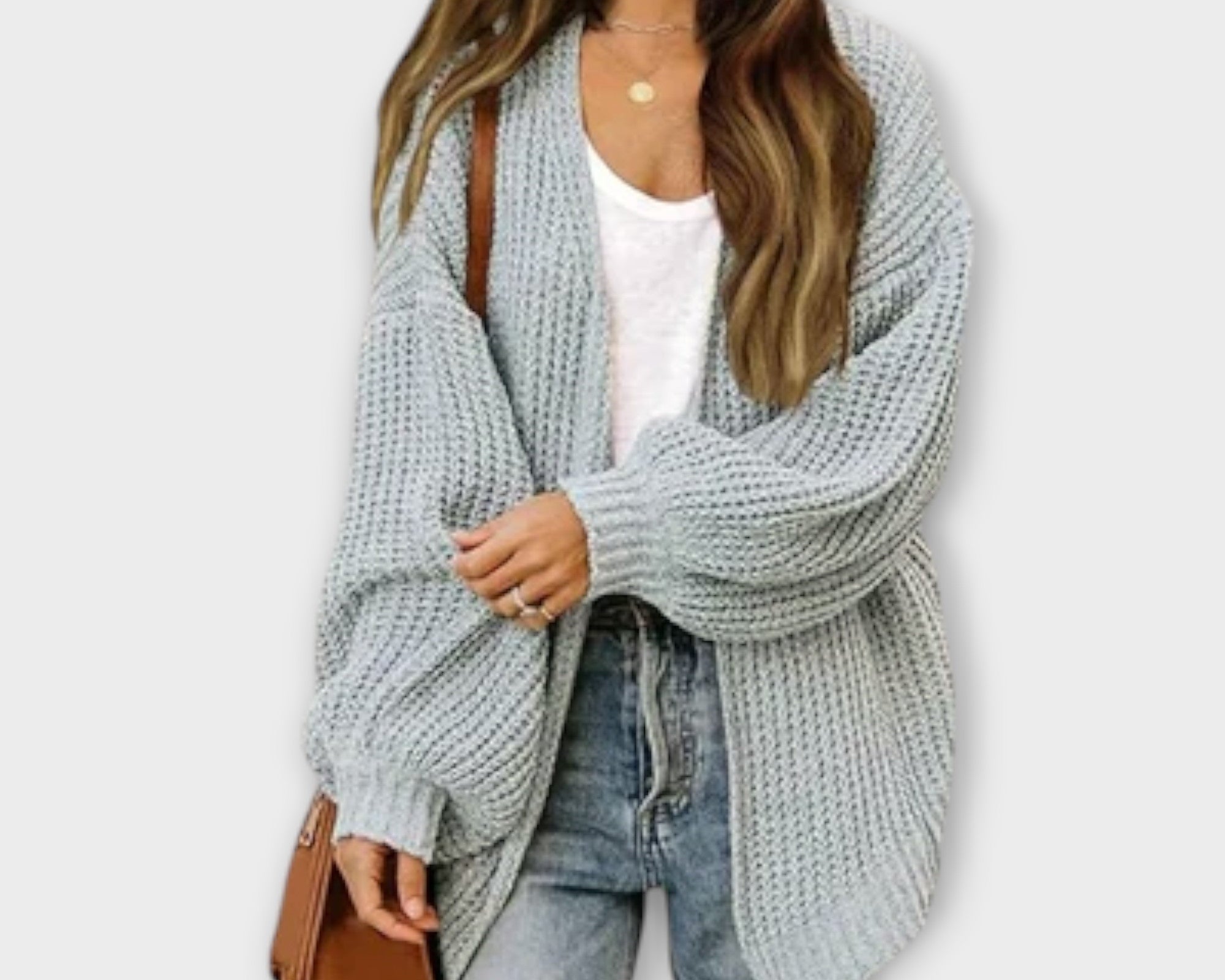 Leppa - Ležérní pletený cardigan