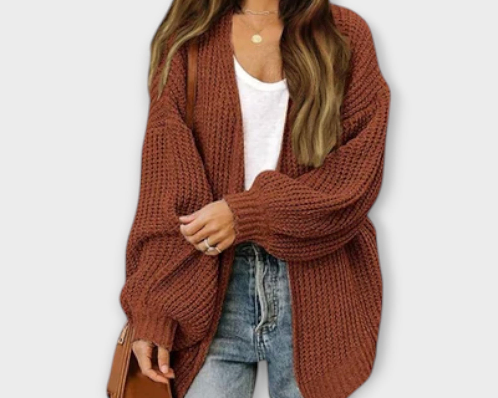 Leppa - Ležérní pletený cardigan