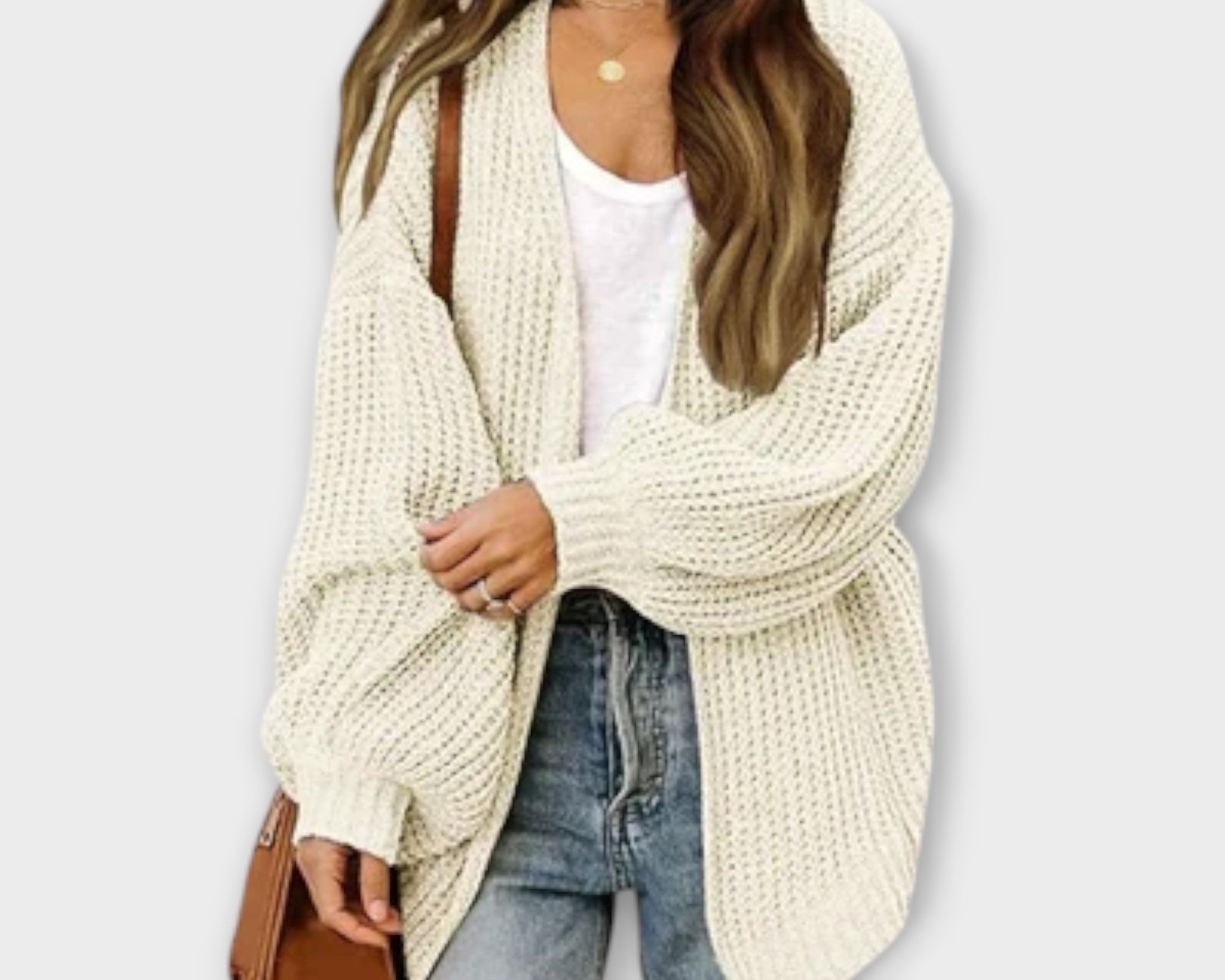 Leppa - Ležérní pletený cardigan