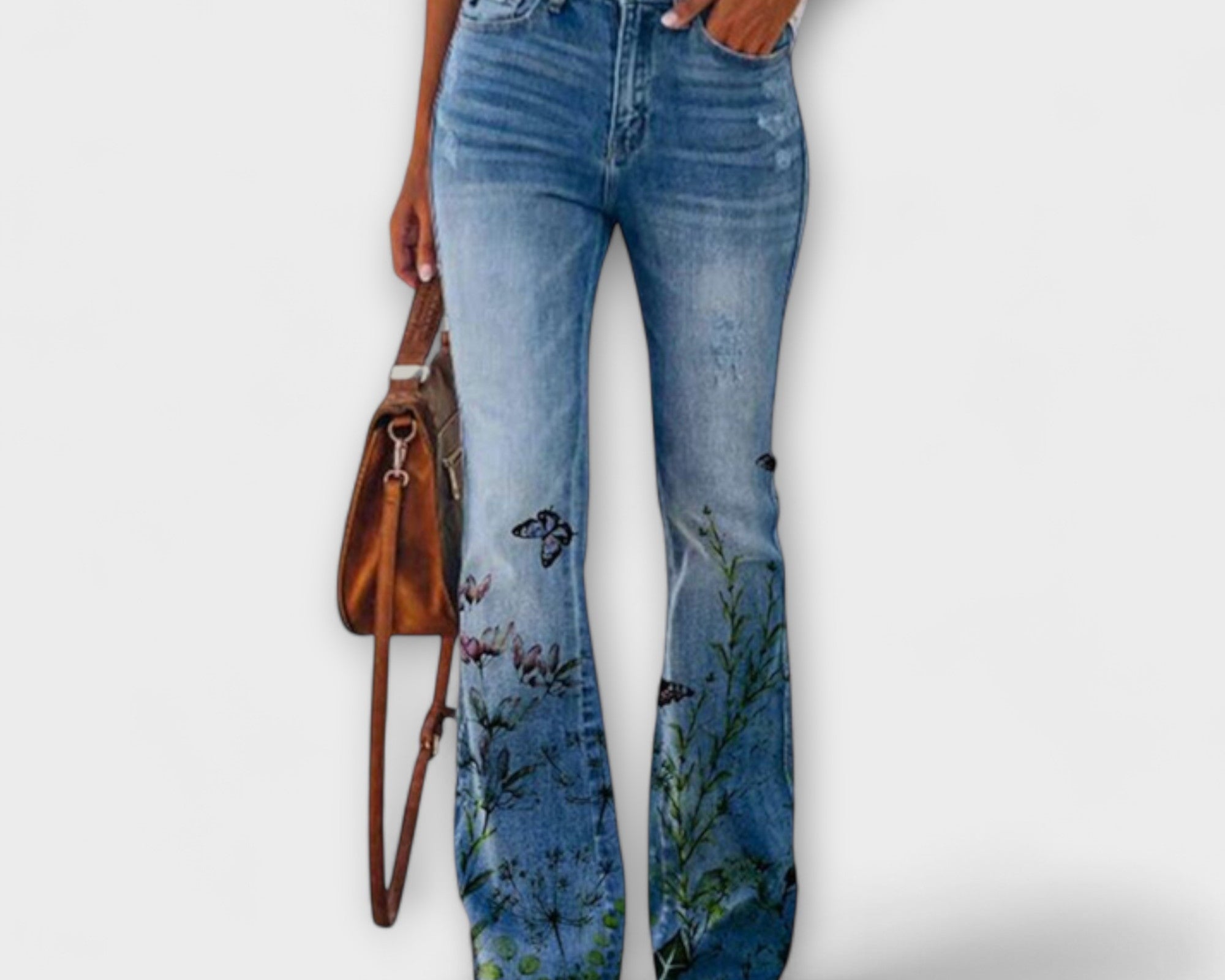 Floral print trousers
