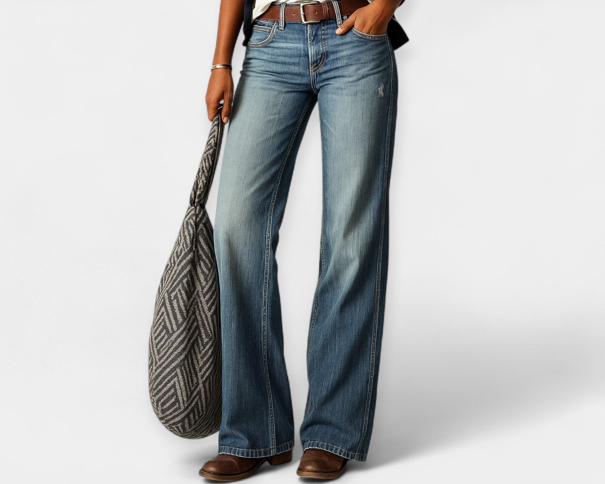 Classic denim trousers