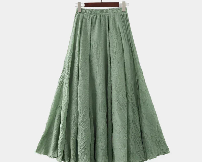 Kristýna Elegantní Vysokopásová Dlouhá Sukně Vzdušná
