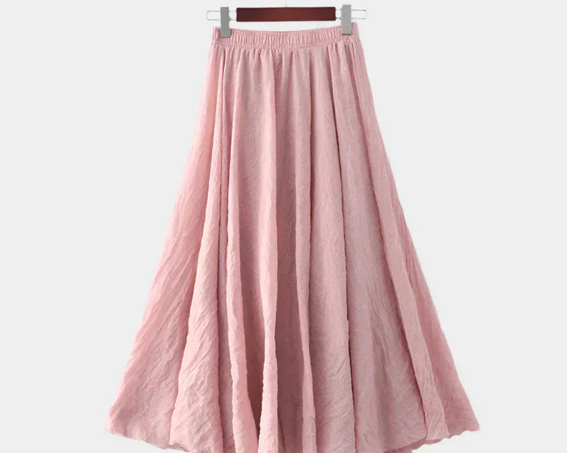 Kristýna Elegantní Vysokopásová Dlouhá Sukně Vzdušná