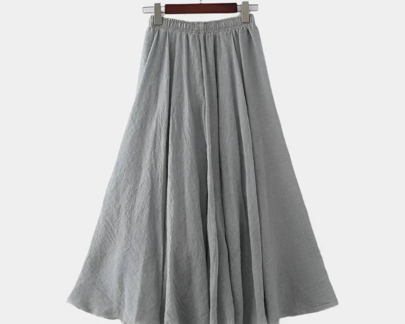 Kristýna Elegantní Vysokopásová Dlouhá Sukně Vzdušná