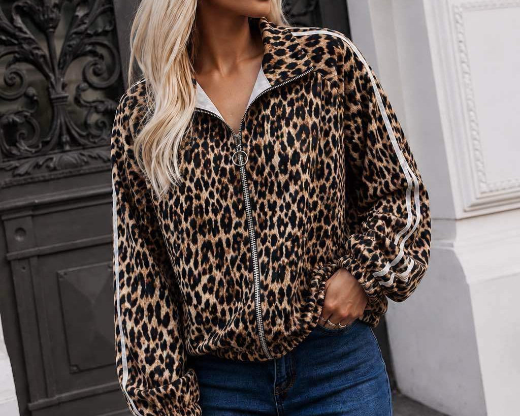 Leopardí sportovní bunda