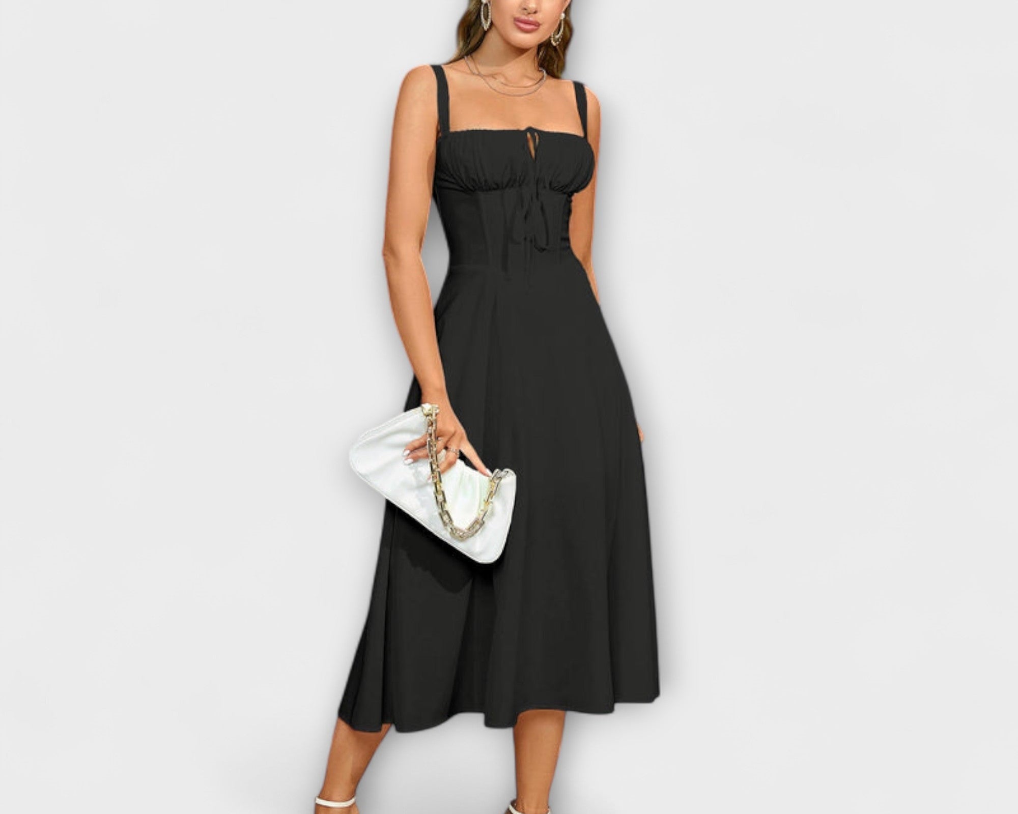Naděje - Pink Top Dress with Slit Detail