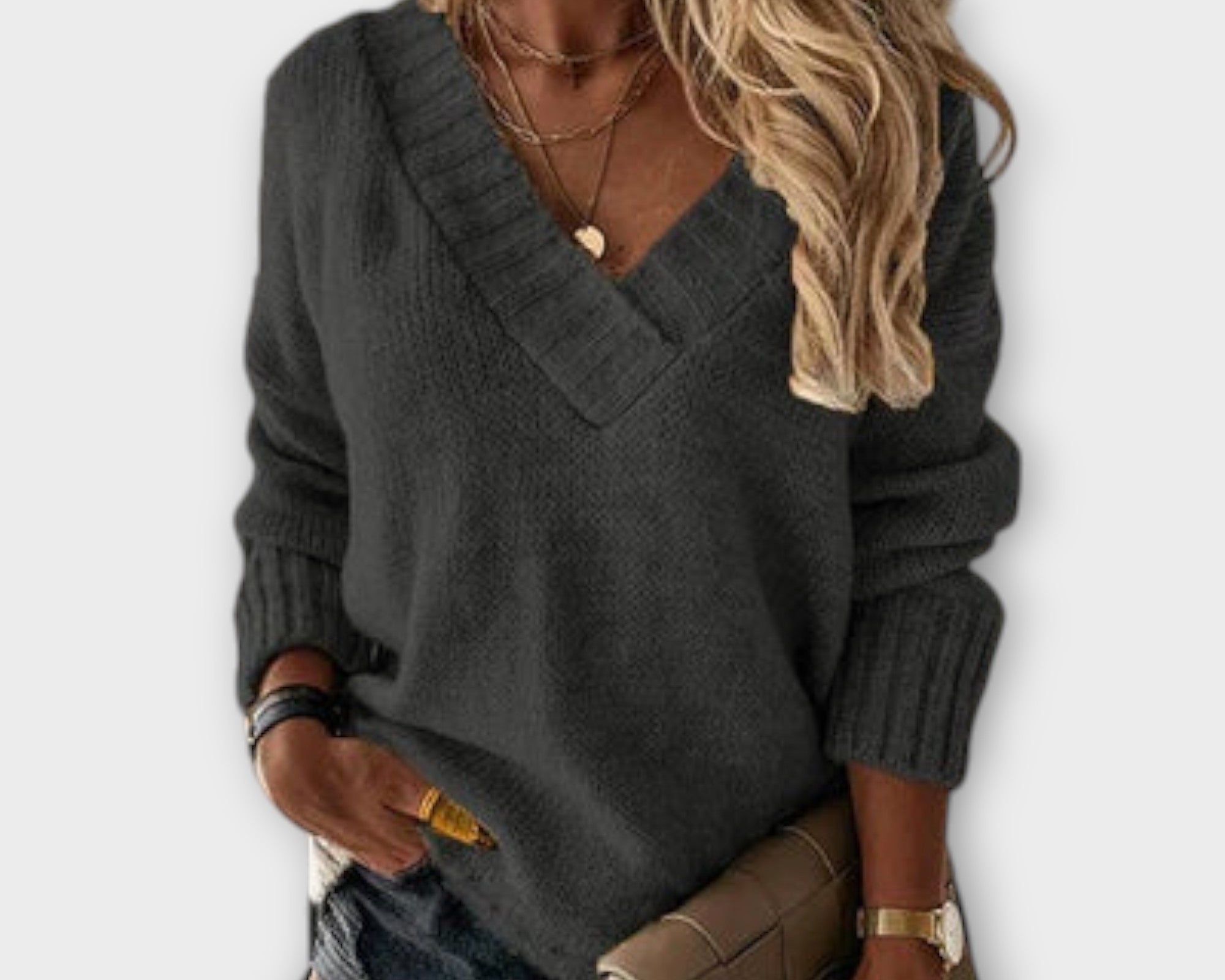 Jane - Warm V-neck sweater