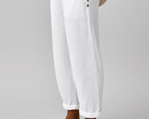 Romina™ Timeless Linen and Cotton Trousers