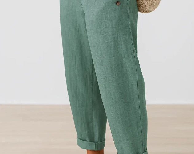 Romina™ Timeless Linen and Cotton Trousers