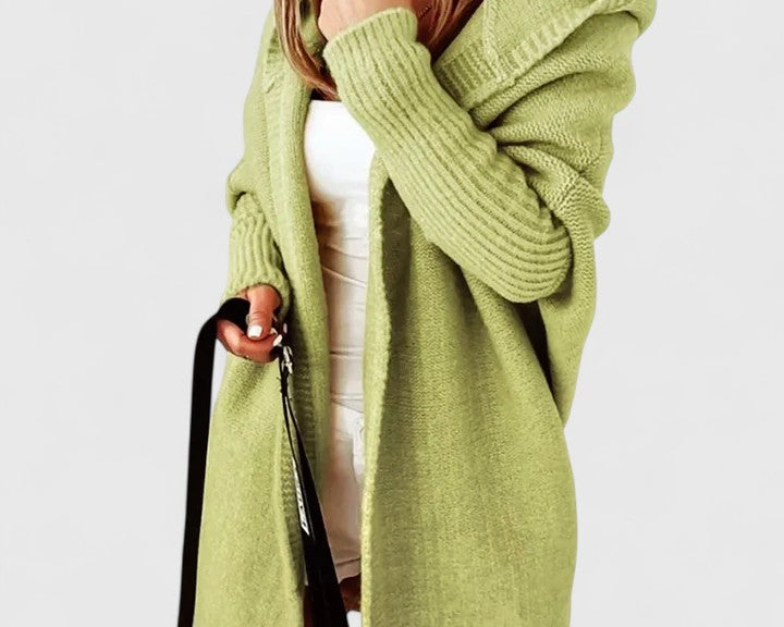 Daniela – Dlouhý cardigan s kapucí