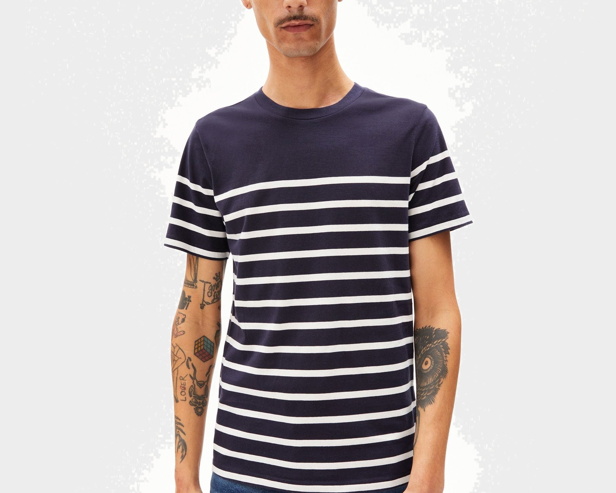 AADROS STRIPES | night sky-oatmilk