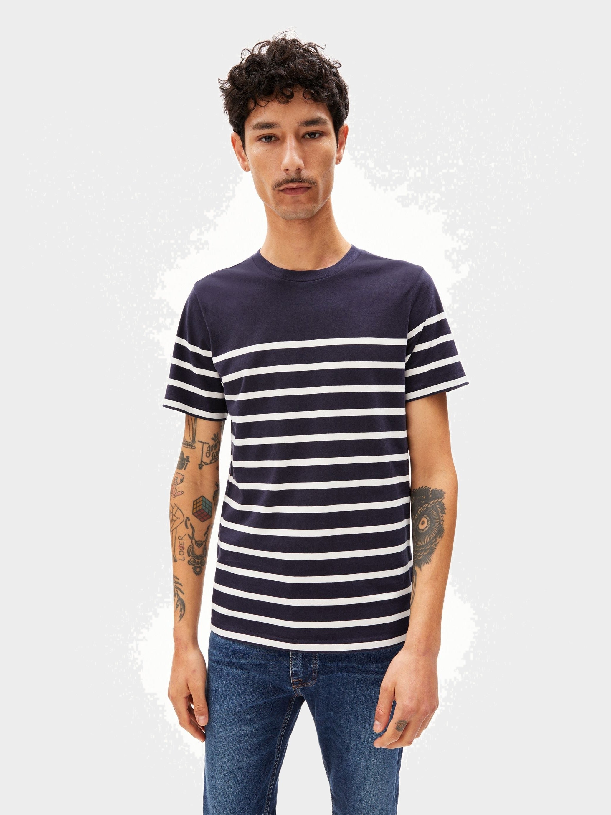 AADROS STRIPES | night sky-oatmilk