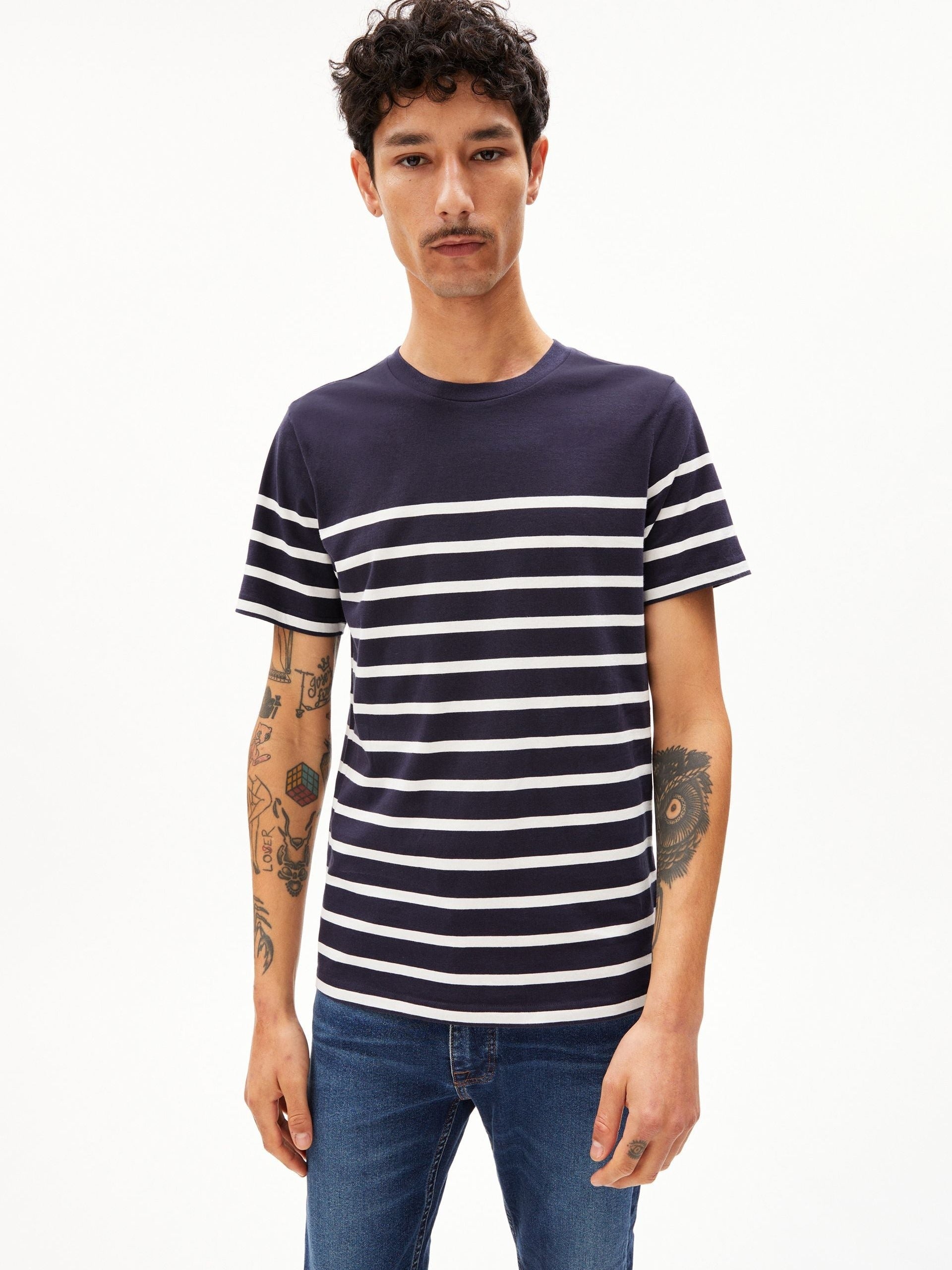 AADROS STRIPES | night sky-oatmilk