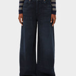 AALTHEA MID WAIST BARREL JEANS | fluid ink