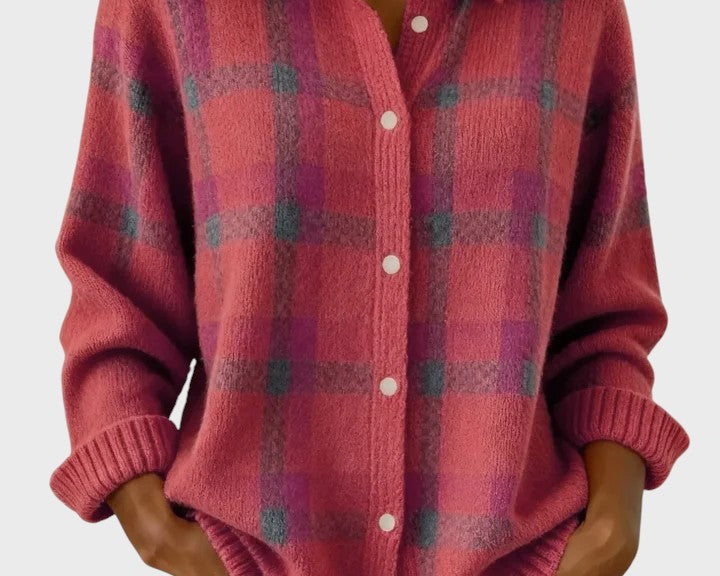 Natalie | Retro Jumper with Contrast Squares