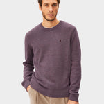 ALVAARIO STRICKPULLOVER | velvet red-moonlit lilac-dusty moon