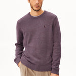 ALVAARIO STRICKPULLOVER | velvet red-moonlit lilac-dusty moon