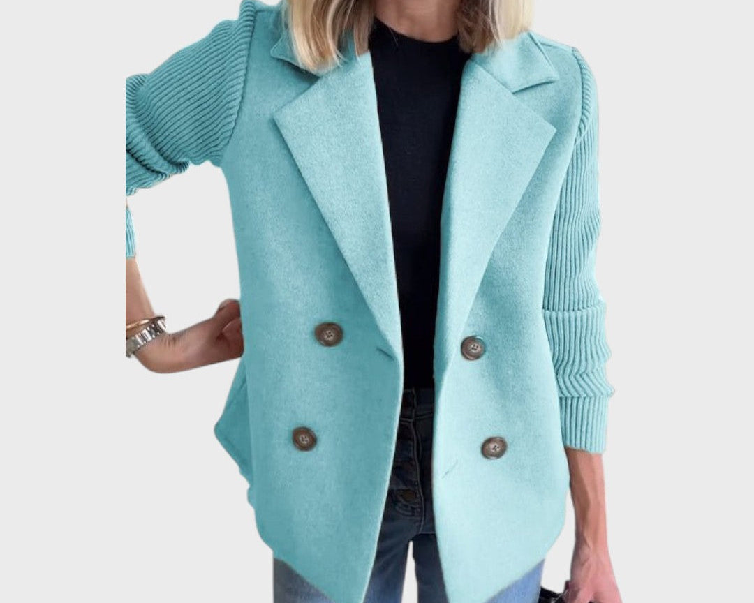 Emma – Elegantní blazer s úpletem na rukávech