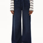 ASTRAEAAS MID WAIST WIDE JEANS | fluid ink