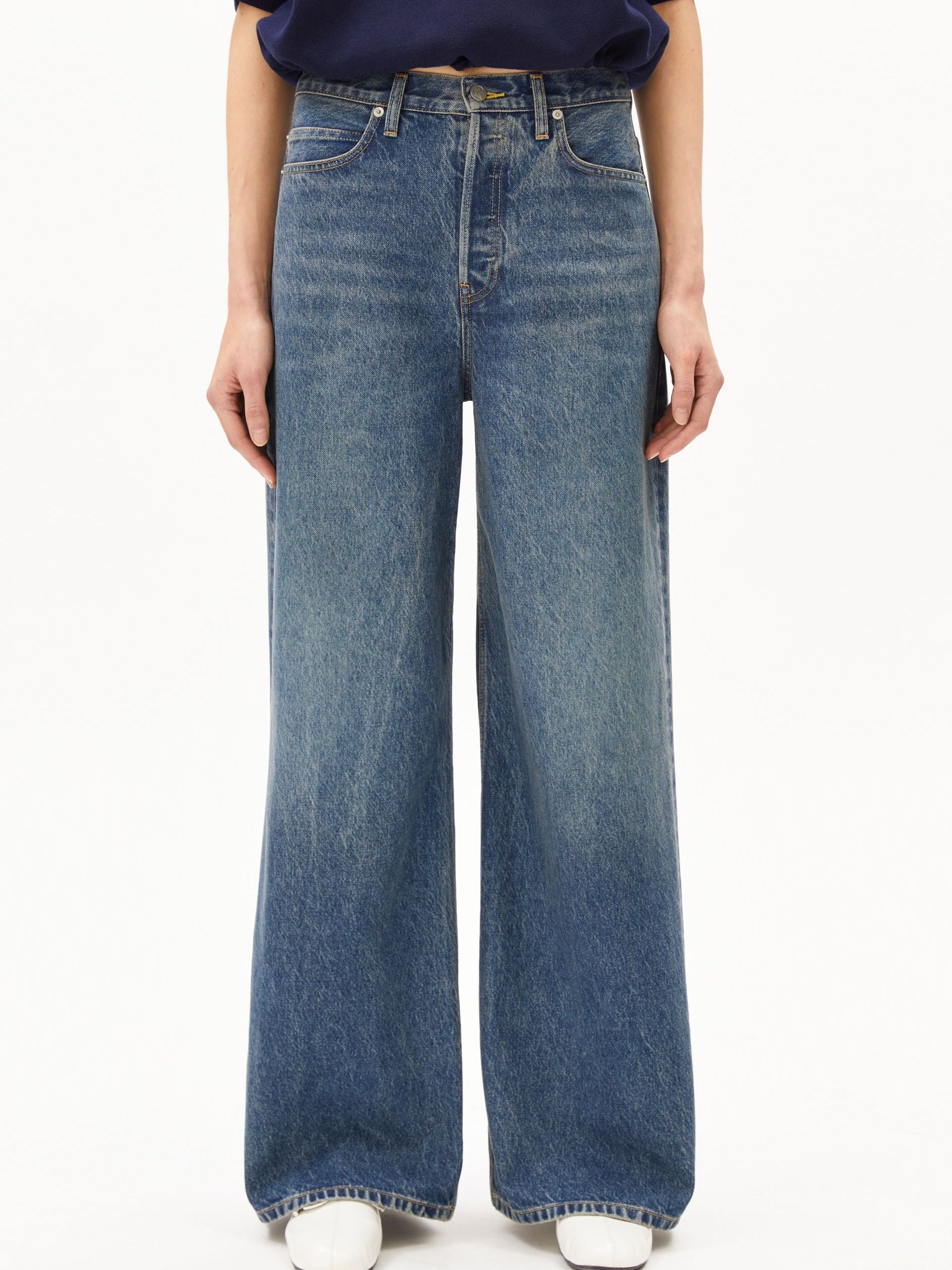 ATHENAAS HIGH WAIST WIDE JEANS | ligure