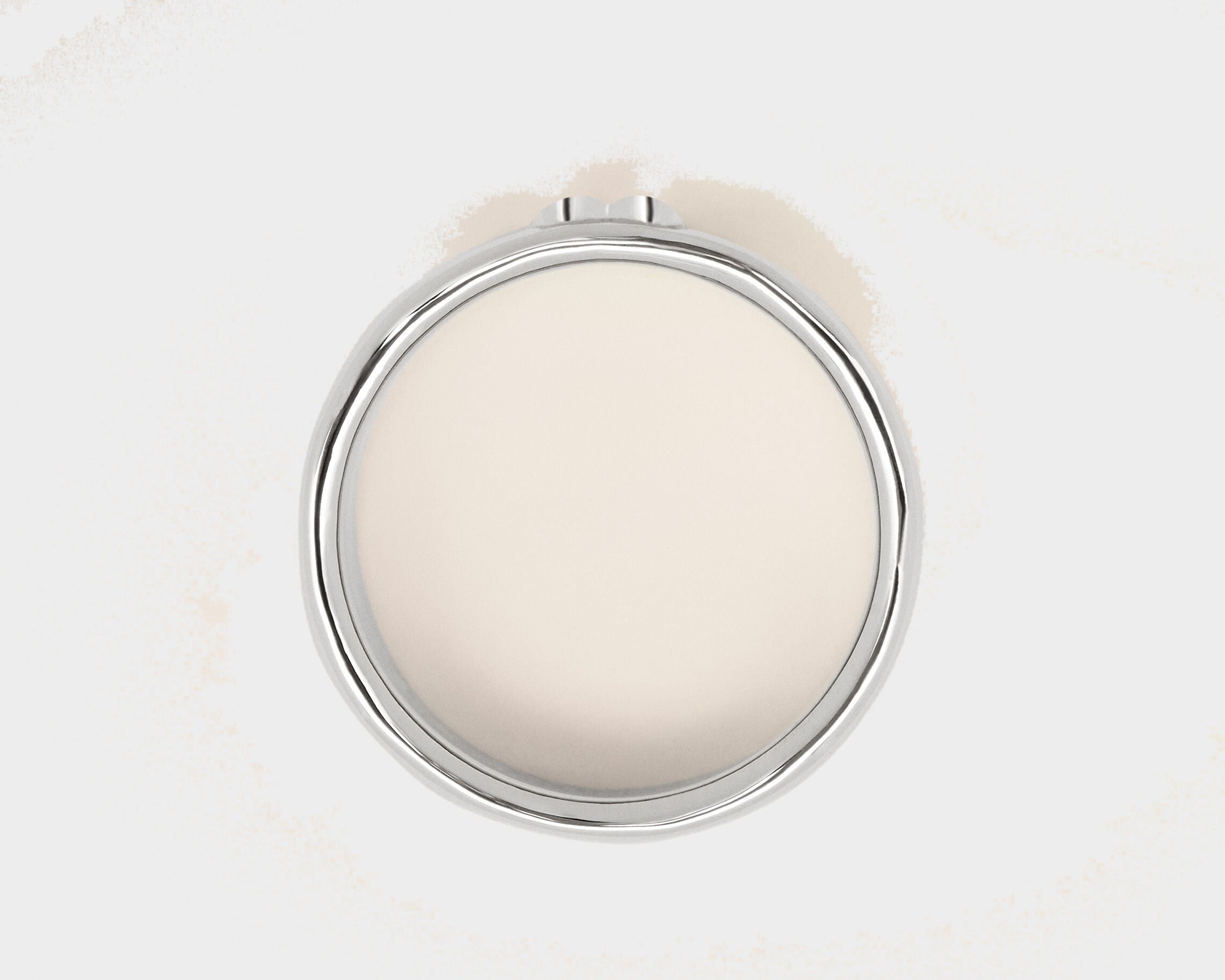 Bague argentée en laiton Ami de Coeur martelé