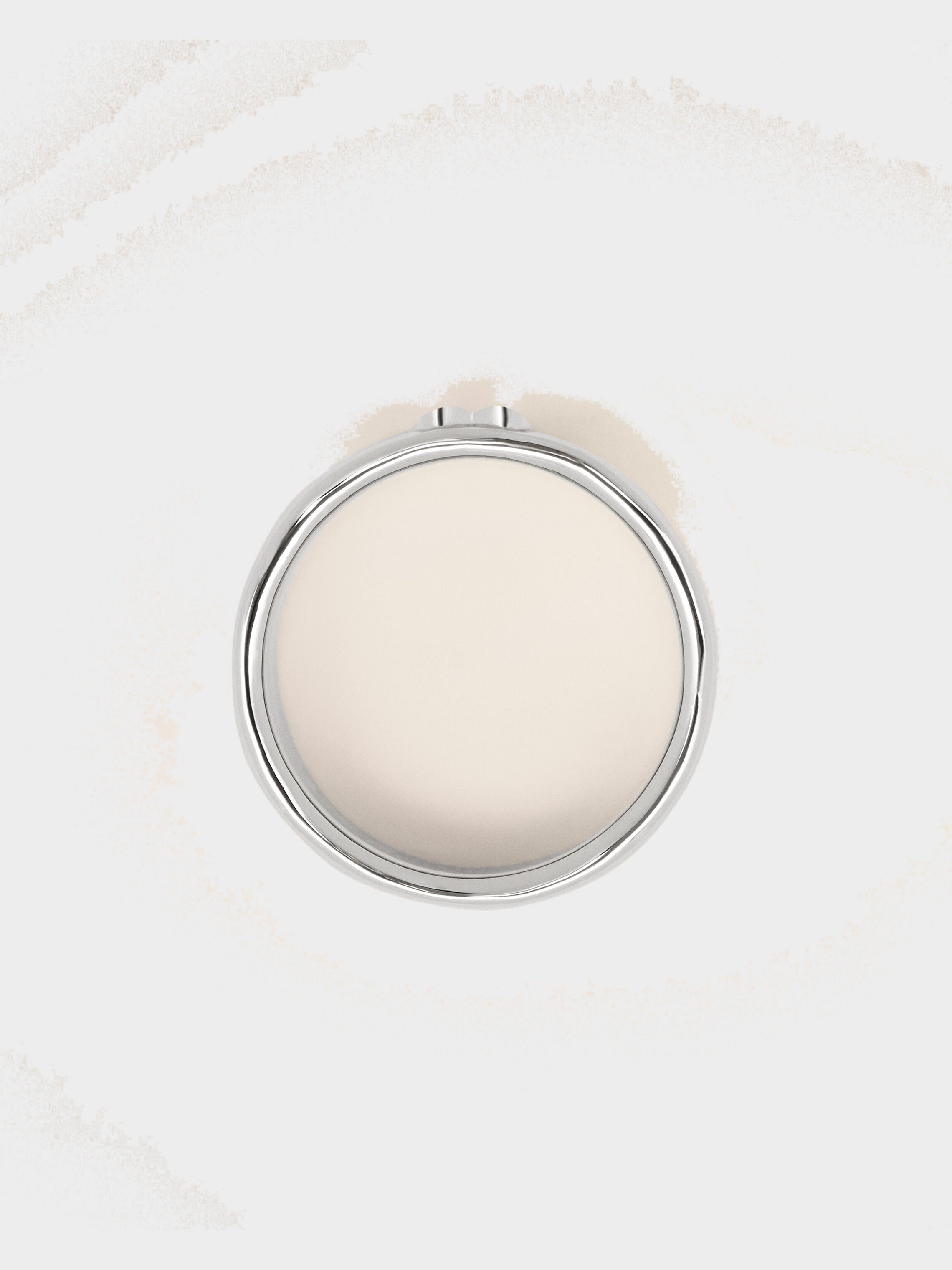 Bague argentée en laiton Ami de Coeur martelé