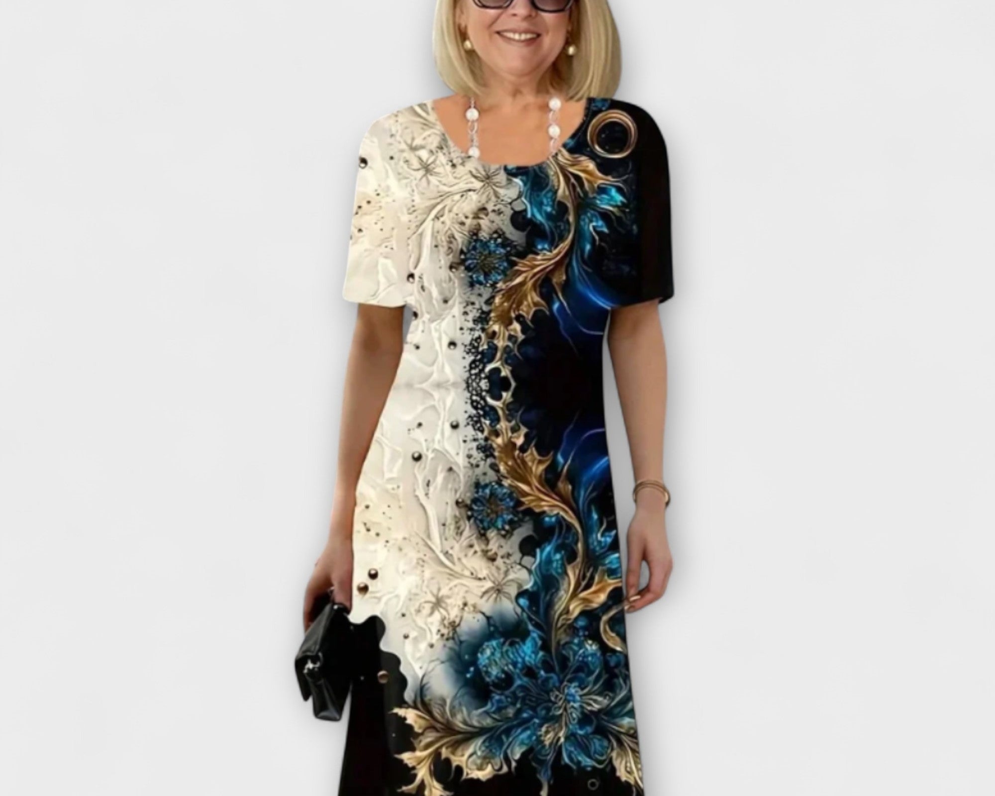 Barbara - Summer Dress with Floral Pattern