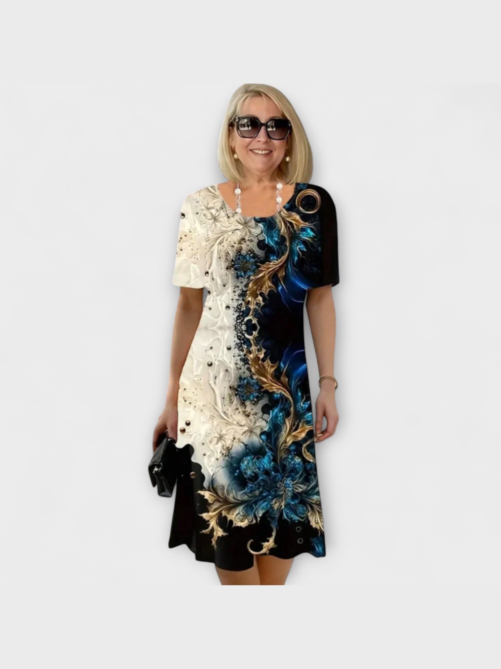 Barbara - Summer Dress with Floral Pattern