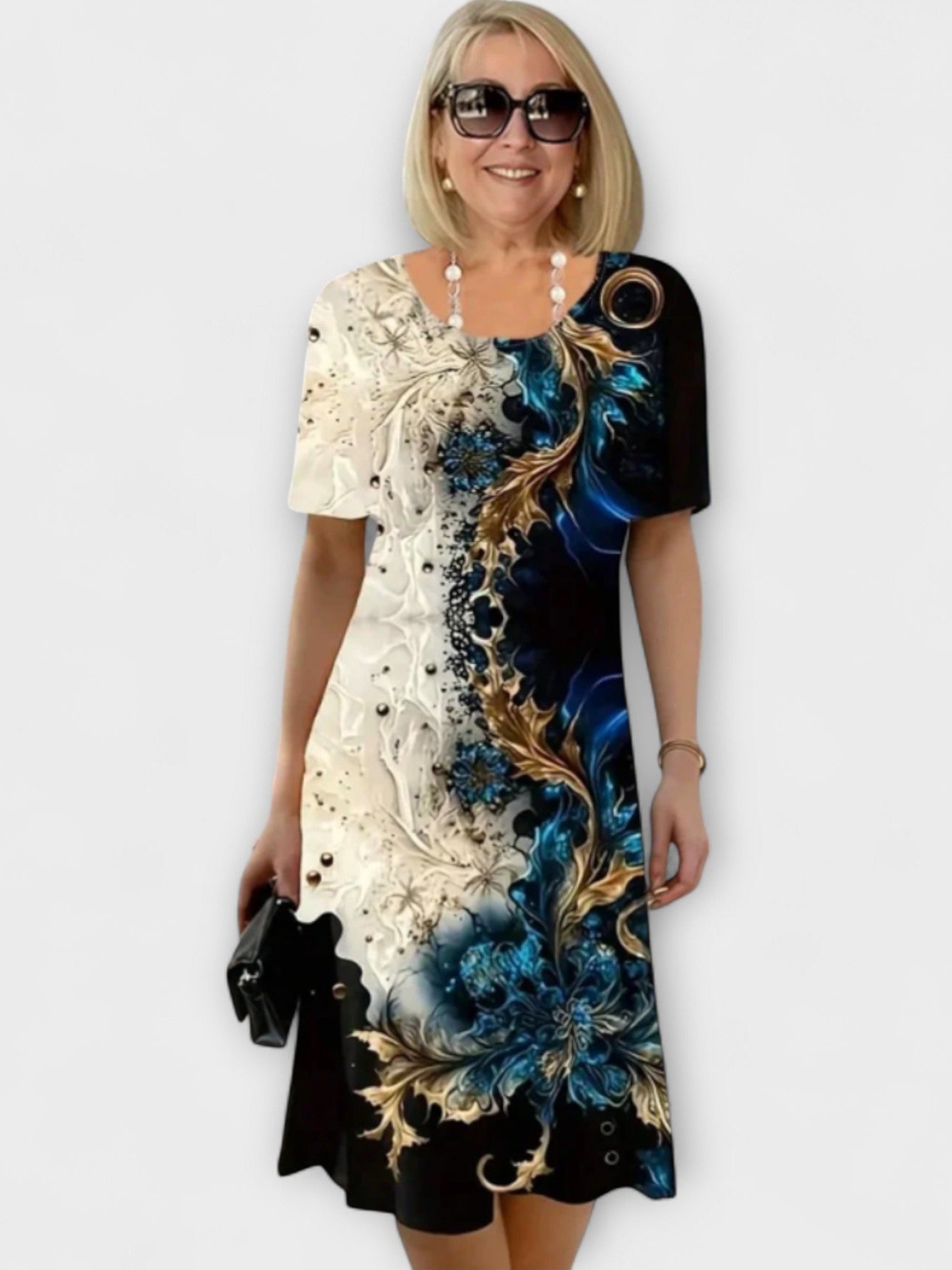 Barbara - Summer Dress with Floral Pattern