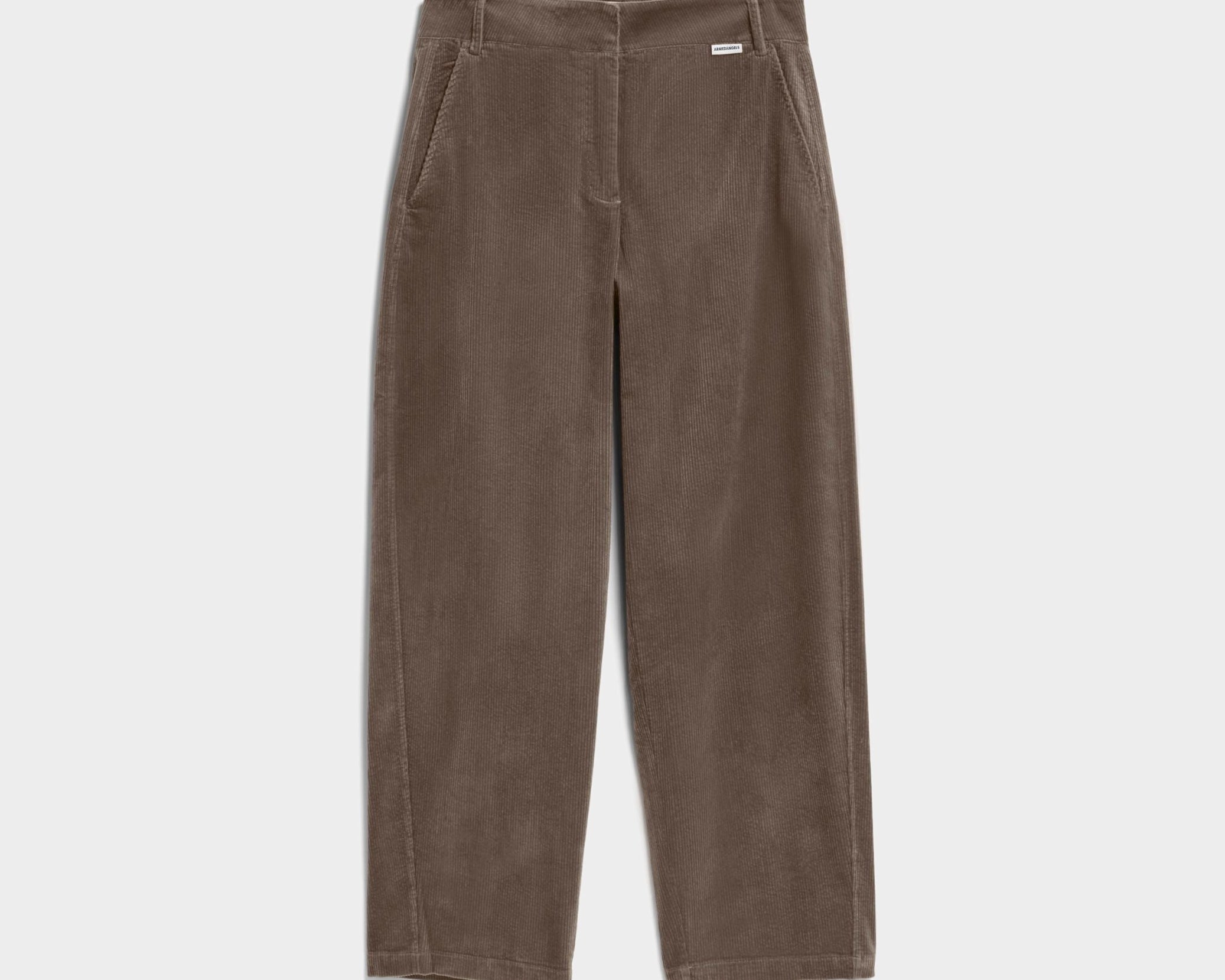 BARREL LEG CORDHOSE | walnut cream