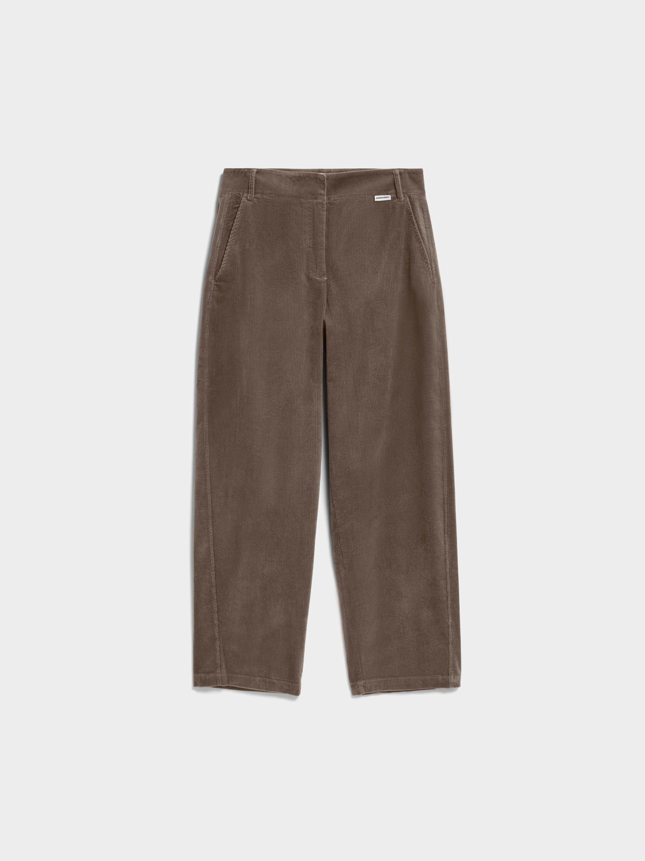 BARREL LEG CORDHOSE | walnut cream