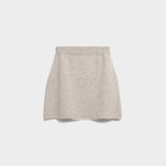BAUMWOLL-WOLL MINI-STRICKROCK | dark honey melange