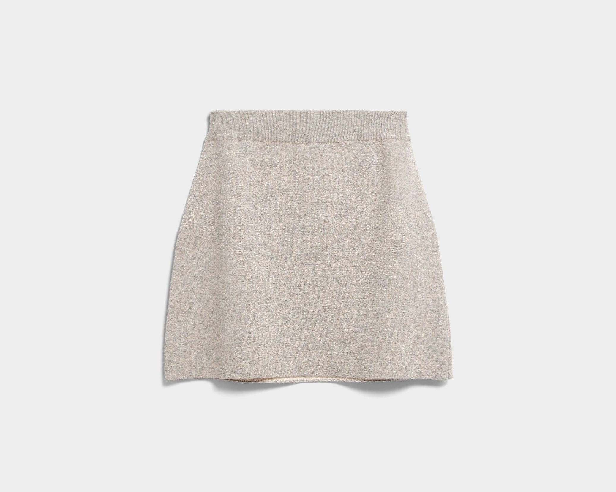 BAUMWOLL-WOLL MINI-STRICKROCK | dark honey melange