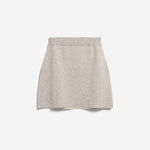 BAUMWOLL-WOLL MINI-STRICKROCK | dark honey melange