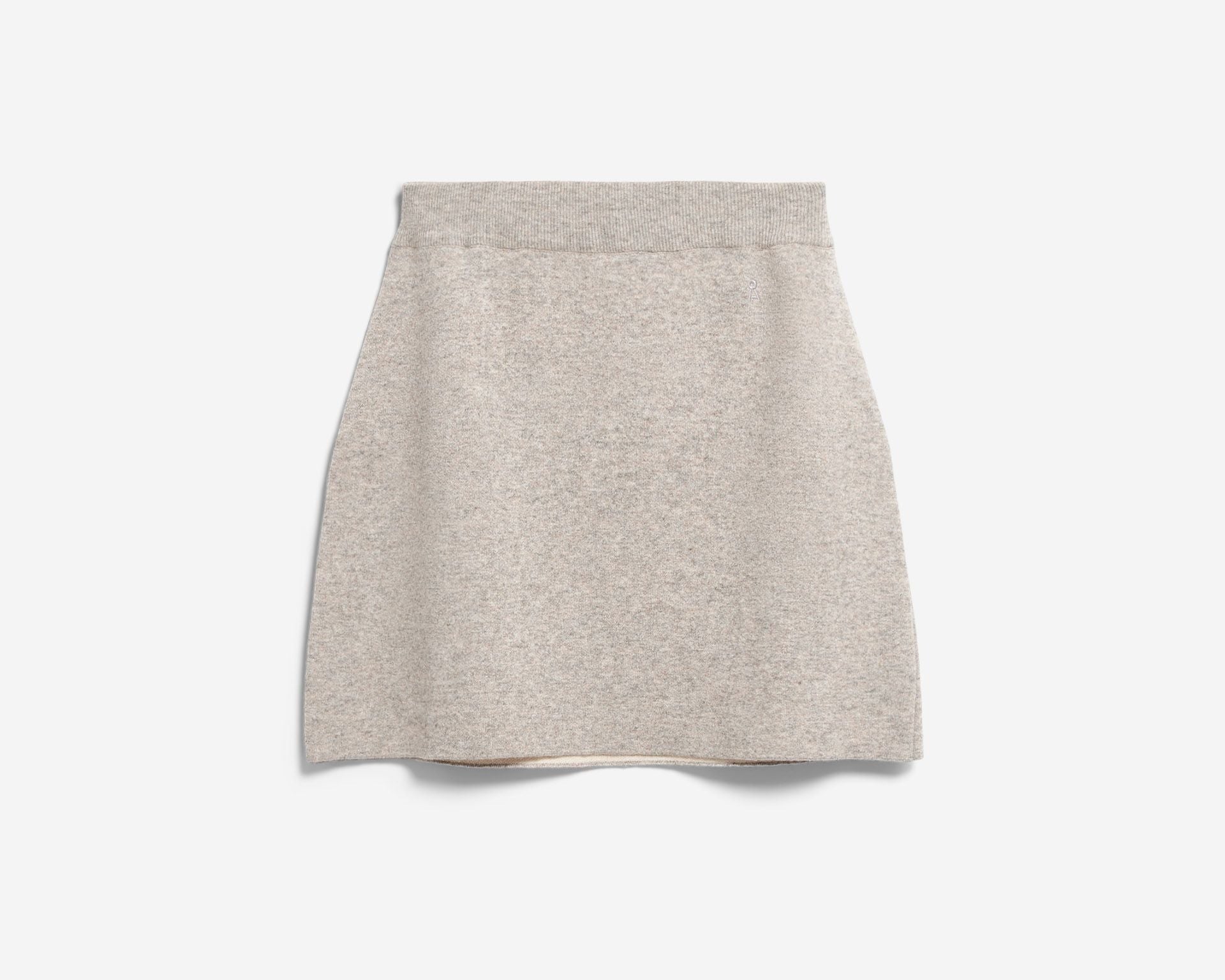 BAUMWOLL-WOLL MINI-STRICKROCK | dark honey melange