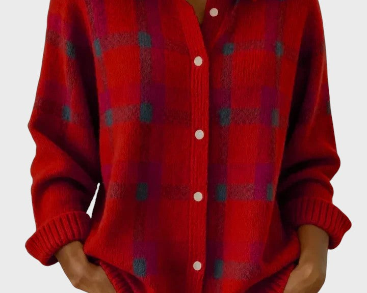 Natalie | Retro Jumper with Contrast Squares