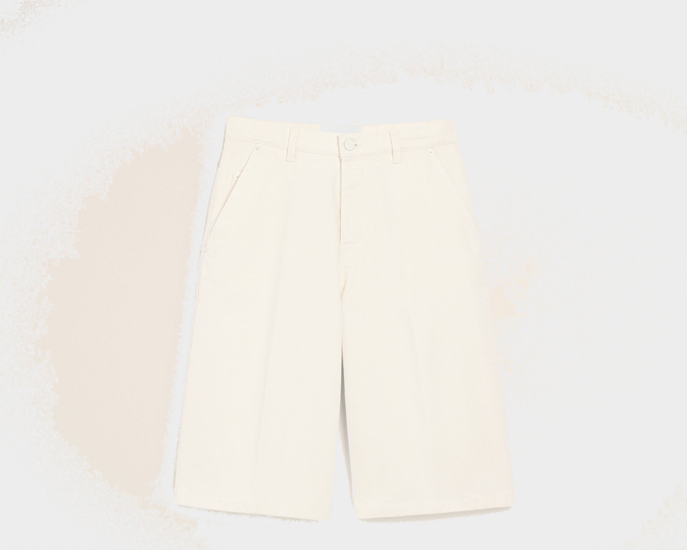 Bermuda Loose Blanc en Coton